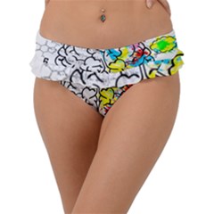 Brain Left Logic Language Science Frill Bikini Bottoms by pakminggu