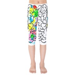 Brain Left Logic Language Science Kids  Capri Leggings  by pakminggu