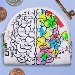 Brain Left Logic Language Science Horseshoe Style Canvas Pouch by pakminggu