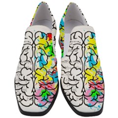 Brain Left Logic Language Science Women Slip On Heel Loafers by pakminggu