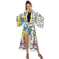 Brain Left Logic Language Science Maxi Kimono by pakminggu