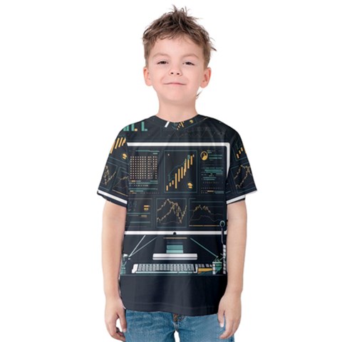 Remote Work Work From Home Online Work Kids  Cotton Tee by pakminggu