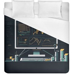 Remote Work Work From Home Online Work Duvet Cover (king Size) by pakminggu