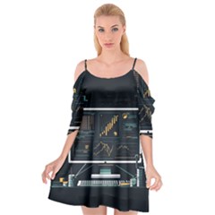 Remote Work Work From Home Online Work Cutout Spaghetti Strap Chiffon Dress by pakminggu