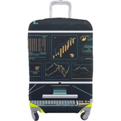 Remote Work Work From Home Online Work Luggage Cover (large) by pakminggu