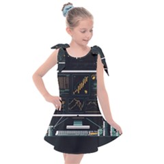 Remote Work Work From Home Online Work Kids  Tie Up Tunic Dress by pakminggu