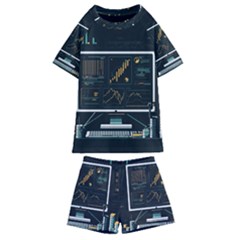 Remote Work Work From Home Online Work Kids  Swim Tee And Shorts Set by pakminggu