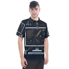 Remote Work Work From Home Online Work Men s Polo Tee by pakminggu