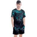 Angry Cat Fantasy Men s Mesh Tee and Shorts Set View1