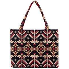 Vector Illustration Of Ukrainian Folk Seamless Pattern Ethnic Ornament Border Element Traditional Mini Tote Bag by pakminggu