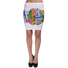 Brain Cerebrum Biology Abstract Bodycon Skirt by pakminggu