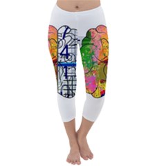 Brain Cerebrum Biology Abstract Capri Winter Leggings  by pakminggu