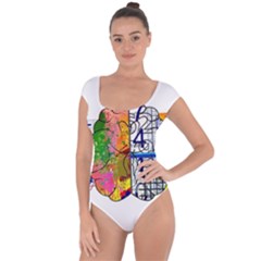 Brain Cerebrum Biology Abstract Short Sleeve Leotard  by pakminggu