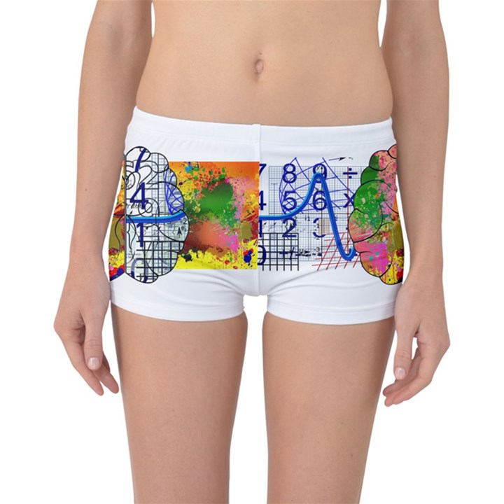 Brain Cerebrum Biology Abstract Reversible Boyleg Bikini Bottoms