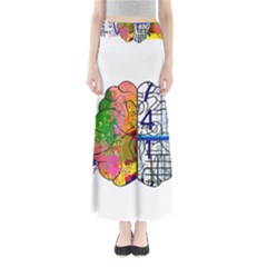 Brain Cerebrum Biology Abstract Full Length Maxi Skirt by pakminggu