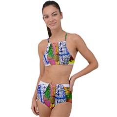 Brain Cerebrum Biology Abstract High Waist Tankini Set by pakminggu