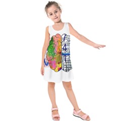 Brain Cerebrum Biology Abstract Kids  Sleeveless Dress by pakminggu