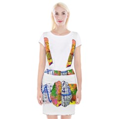 Brain Cerebrum Biology Abstract Braces Suspender Skirt by pakminggu