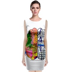 Brain Cerebrum Biology Abstract Sleeveless Velvet Midi Dress by pakminggu