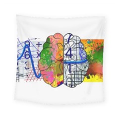 Brain Cerebrum Biology Abstract Square Tapestry (small) by pakminggu