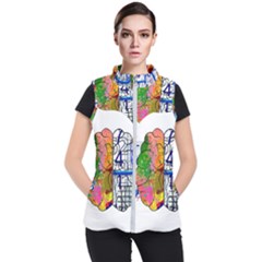 Brain Cerebrum Biology Abstract Women s Puffer Vest