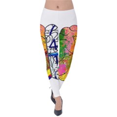 Brain Cerebrum Biology Abstract Velvet Leggings