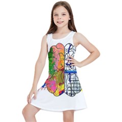 Brain Cerebrum Biology Abstract Kids  Lightweight Sleeveless Dress by pakminggu