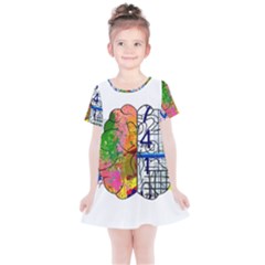 Brain Cerebrum Biology Abstract Kids  Simple Cotton Dress by pakminggu