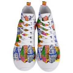 Brain Cerebrum Biology Abstract Men s Lightweight High Top Sneakers by pakminggu