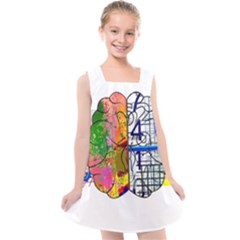 Brain Cerebrum Biology Abstract Kids  Cross Back Dress by pakminggu