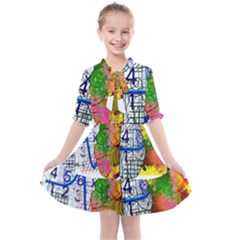 Brain Cerebrum Biology Abstract Kids  All Frills Chiffon Dress by pakminggu