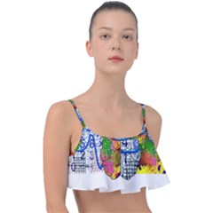 Brain Cerebrum Biology Abstract Frill Bikini Top by pakminggu