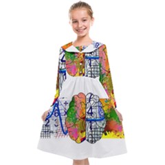 Brain Cerebrum Biology Abstract Kids  Midi Sailor Dress by pakminggu