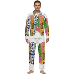 Brain Cerebrum Biology Abstract Men s Long Sleeve Velvet Pocket Pajamas Set by pakminggu