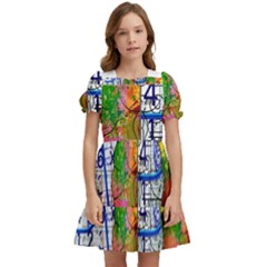 Brain Cerebrum Biology Abstract Kids  Puff Sleeved Dress by pakminggu