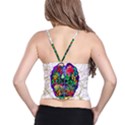 Brain Head Mind Man Silhouette Spaghetti Strap Bra Top View2