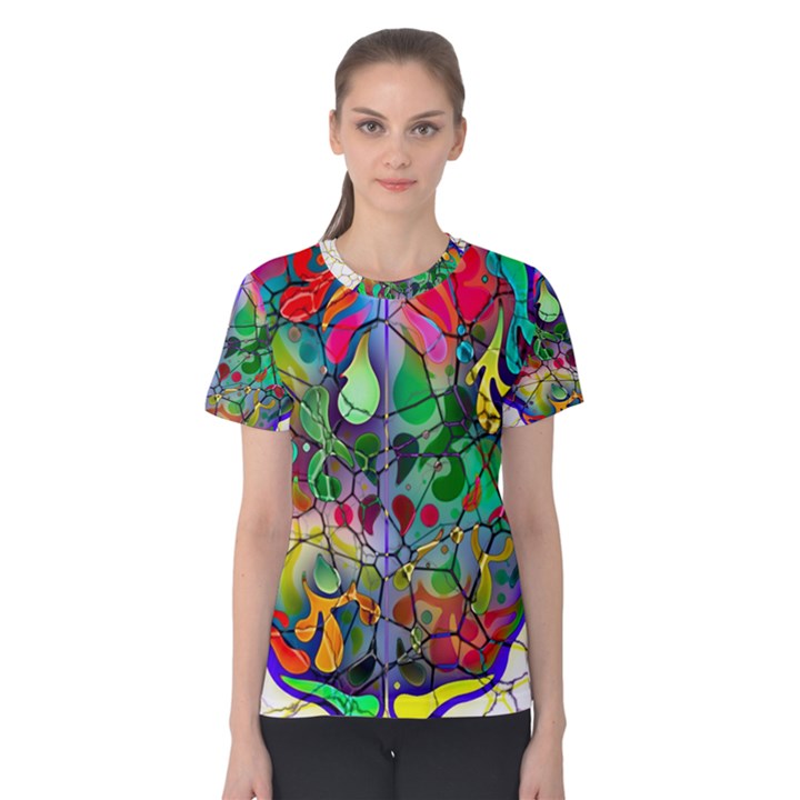 Brain Head Mind Man Silhouette Women s Cotton Tee