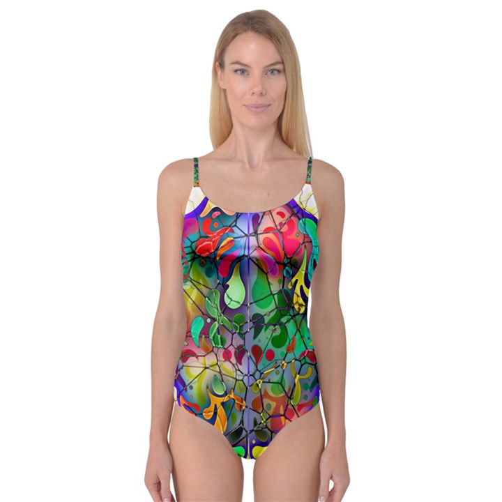 Brain Head Mind Man Silhouette Camisole Leotard 