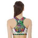 Brain Head Mind Man Silhouette Sports Bra with Border View2