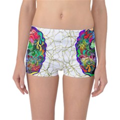 Brain Head Mind Man Silhouette Reversible Boyleg Bikini Bottoms by pakminggu