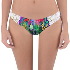 Brain Head Mind Man Silhouette Reversible Hipster Bikini Bottoms by pakminggu