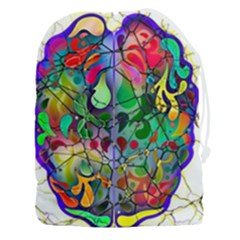 Brain Head Mind Man Silhouette Drawstring Pouch (3xl) by pakminggu