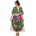 Brain Head Mind Man Silhouette Kimono Sleeve Boho Dress View2