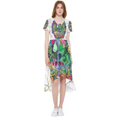 Brain Head Mind Man Silhouette High Low Boho Dress by pakminggu