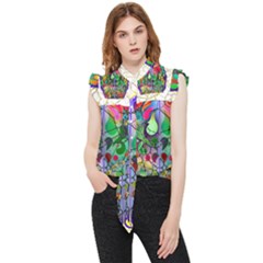 Brain Head Mind Man Silhouette Frill Detail Shirt by pakminggu