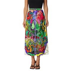 Brain Head Mind Man Silhouette Classic Midi Chiffon Skirt by pakminggu