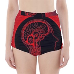 Artificial Intelligence Brain Think High-waisted Bikini Bottoms by pakminggu