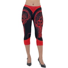 Artificial Intelligence Brain Think Lightweight Velour Capri Leggings  by pakminggu