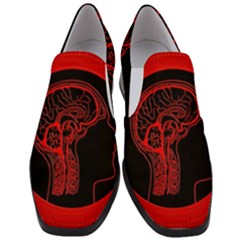 Artificial Intelligence Brain Think Women Slip On Heel Loafers by pakminggu