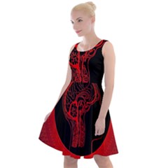 Artificial Intelligence Brain Think Knee Length Skater Dress